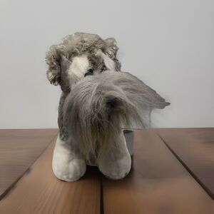 Webkinz Ganz Schnauzer Plush Dog Stuffed Animal Gray Puppy Toy HM159 No Code